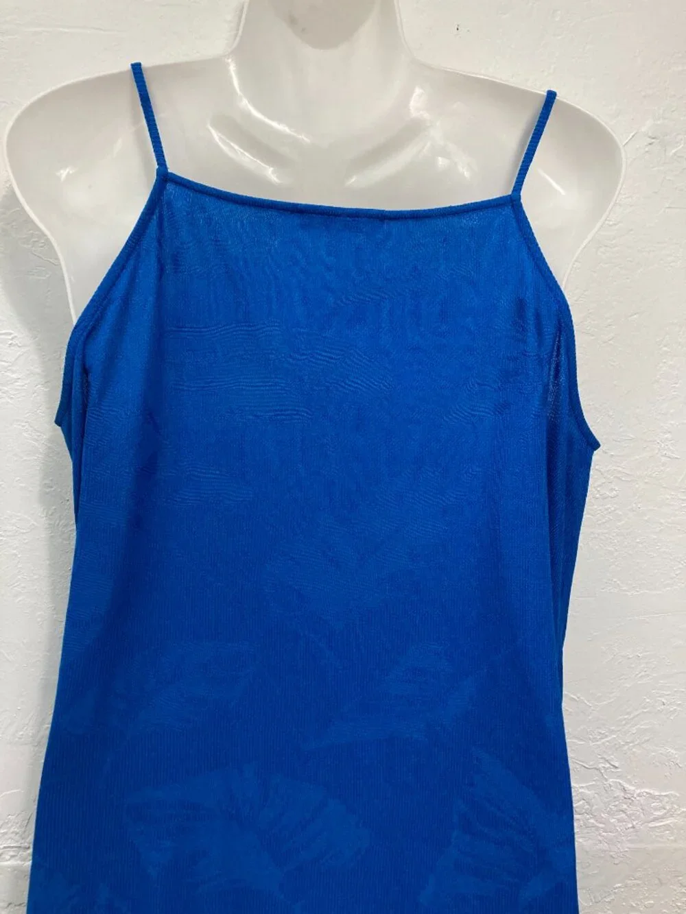 Jimmy Key Knit Pullover Mini Dress Sleeveless Kobalt Blue Minimalist Size L - Picture 5 of 11